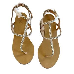 INC gold color sandals  Size 5.5 New, no box
